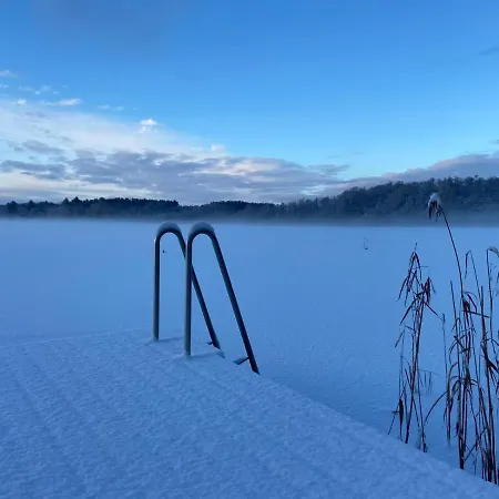 5 Sterne-ferienhaus Eisvogel Am Mit Sauna Und Kamin Krakow am See