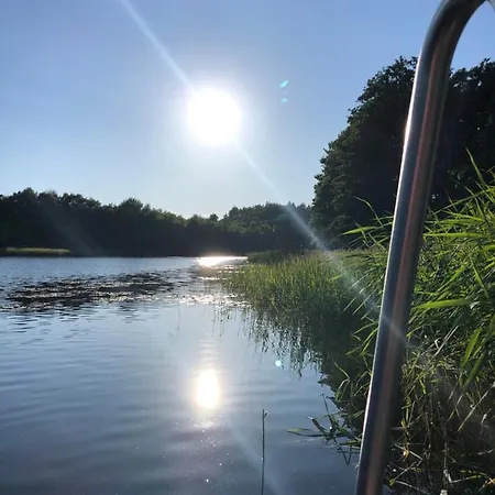 5 Sterne-ferienhaus Eisvogel Am Mit Sauna Und Kamin * Krakow am See